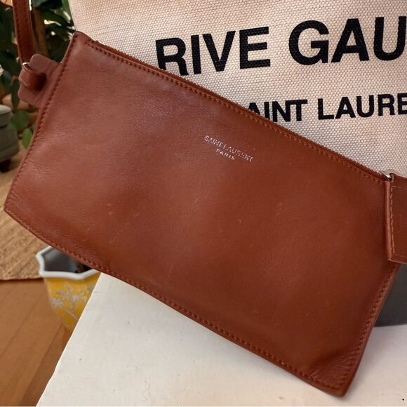 ✨ Saint Laurent Rive Gauche Linen Bucket Bag ✨ - Picture 3 of 15